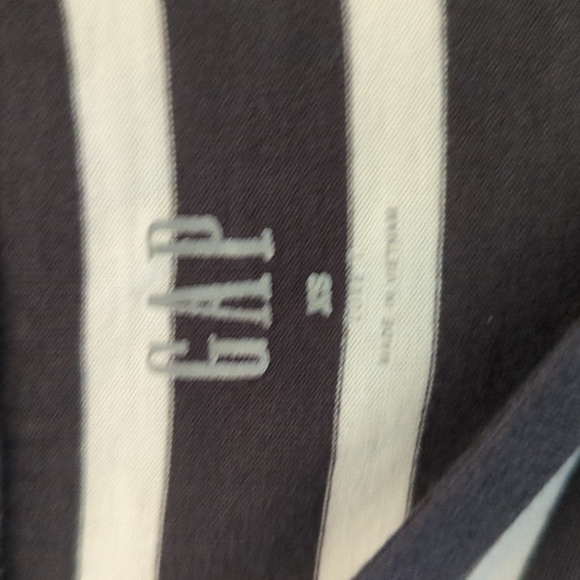 Gap Oversized Dolman Tee Gray and White Stripes Size XS - Picture 2 of 2